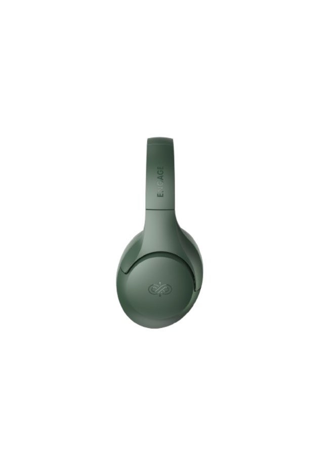 ENGAGE ANC E11 Bluetooth Headphones – Wireless Over-Ear with Active Noise Cancellation, Upto 50H Playtime with High-Fidelity Audio, Forest Green - Image 2